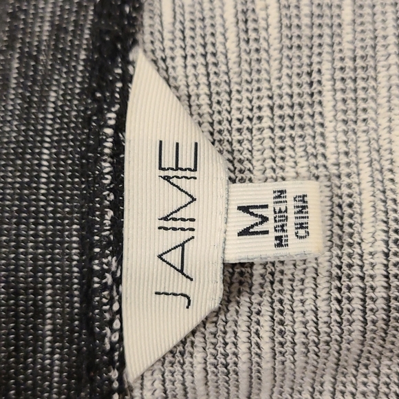 Jaime Heather black crew neck top with black fringes - Picture 5 of 6